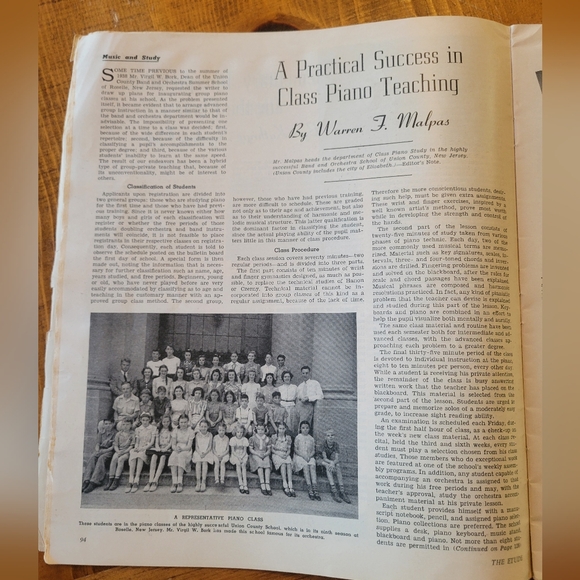 Antique Vintage The Etude Music Magazine Feb 1942 Issue Sheet Music Articles Ads - Picture 5 of 9